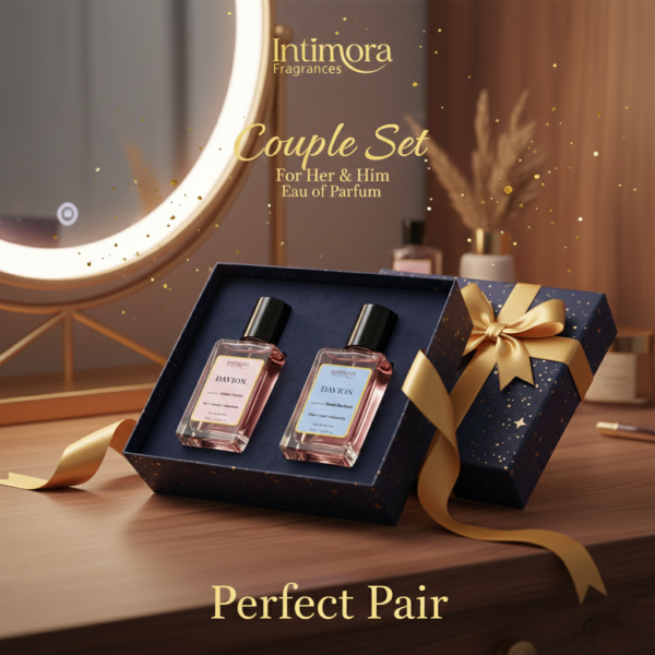 Couple Set inspired perfume gift set for her and him by Intimora Fragrances
